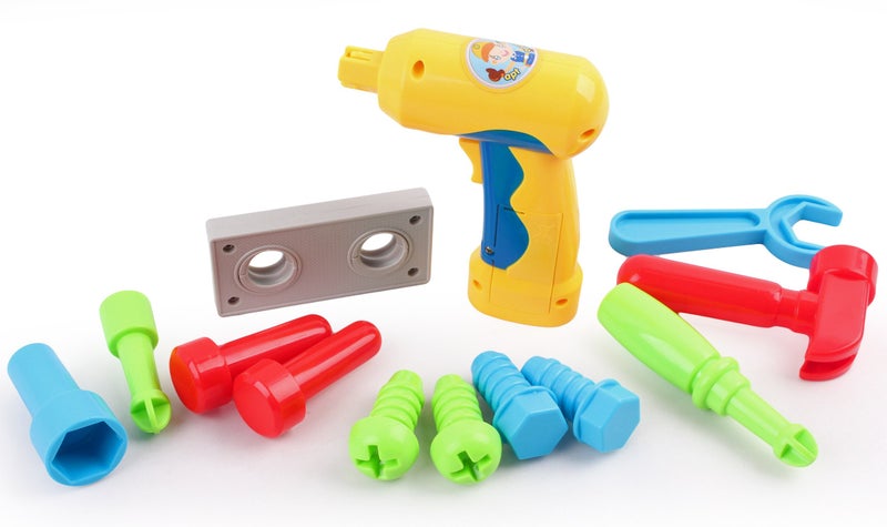 كول تويز مجموعة شاحنة الأدوات من CoolToys مع مثقاب كهربائي وملحقات للأدوات | شاحنة ألعاب بناء للعب التخيلي للأطفال | لعبة تعليمية تعزز مهارات العلوم والتكنولوجيا والهندسة والرياضيات (STEM) وتدعم اللعب القائم على تقمص الأدوار - Image 4
